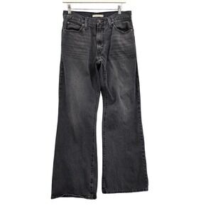Levi's Womens Grunge Indie '94 Baggy Bootcut Jeans 29 Washed Faded Black Denim